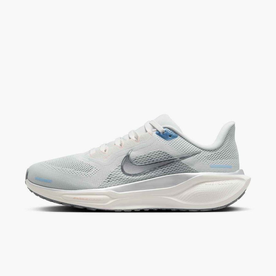 Nike Chaussures de Running Air Zoom Pegasus 41 - Blanc/Argenté Femme