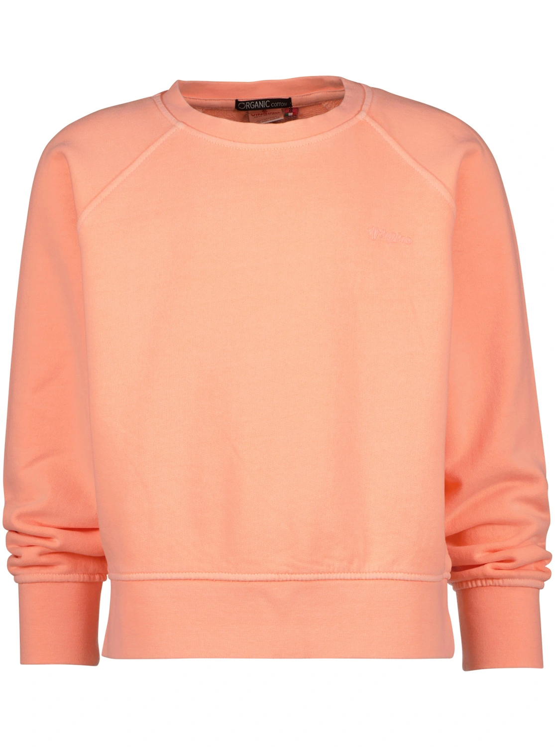 Sweatshirt BASIC UNI in soft neon peach