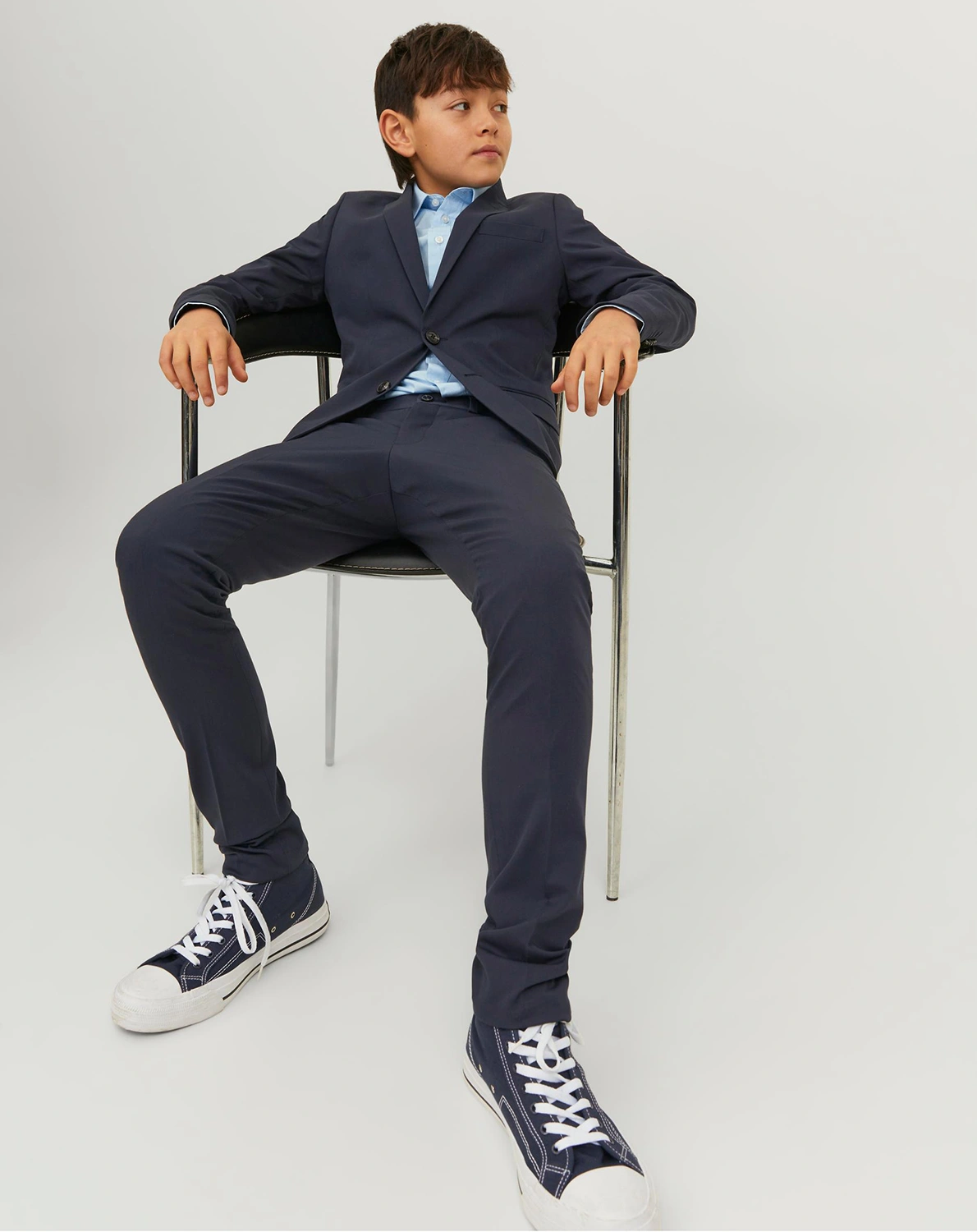 Anzughose JPRSOLAR TROUSER in dark navy
