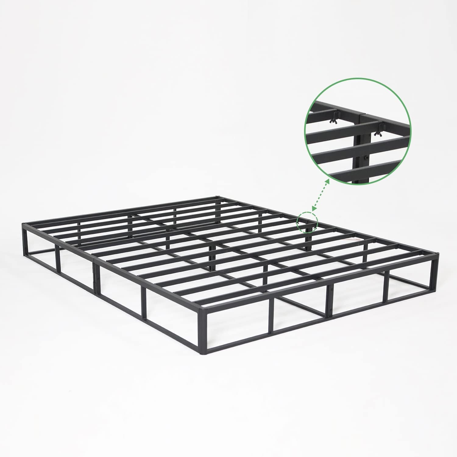 Novilla King Boxspringbett, 10,2 cm Metall King Size Boxspringstützen für alle Arten von Matratze/Extra Starke Unterstützung & rutschfest, Kein Lärm, Einfache Montage