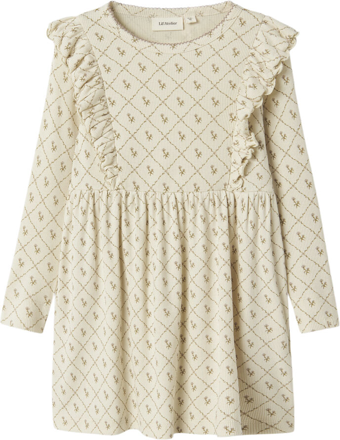 Lil' Atelier NMFGAGO KNE LS DRESS LIL Turtledove