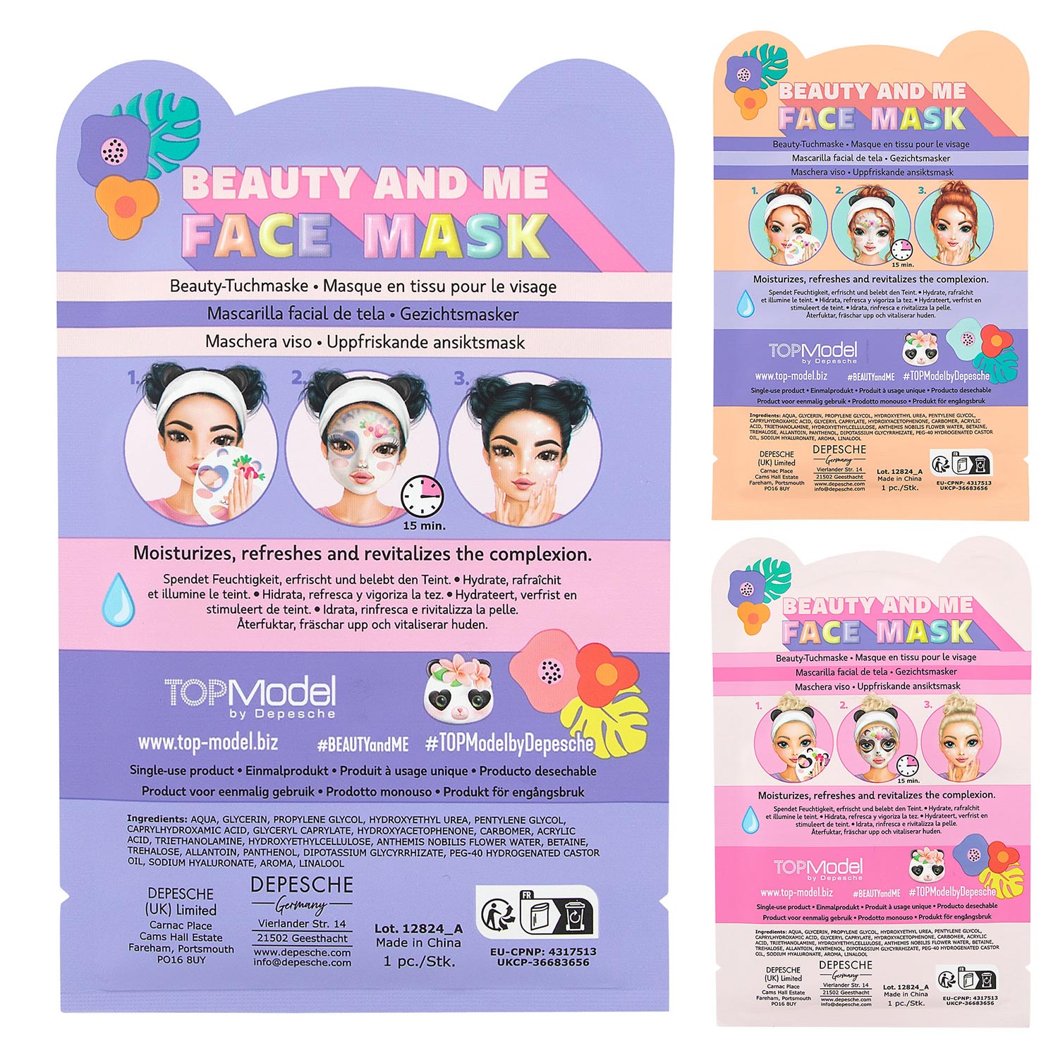 TOPModel Sheetmasker Dier Beauty And Me