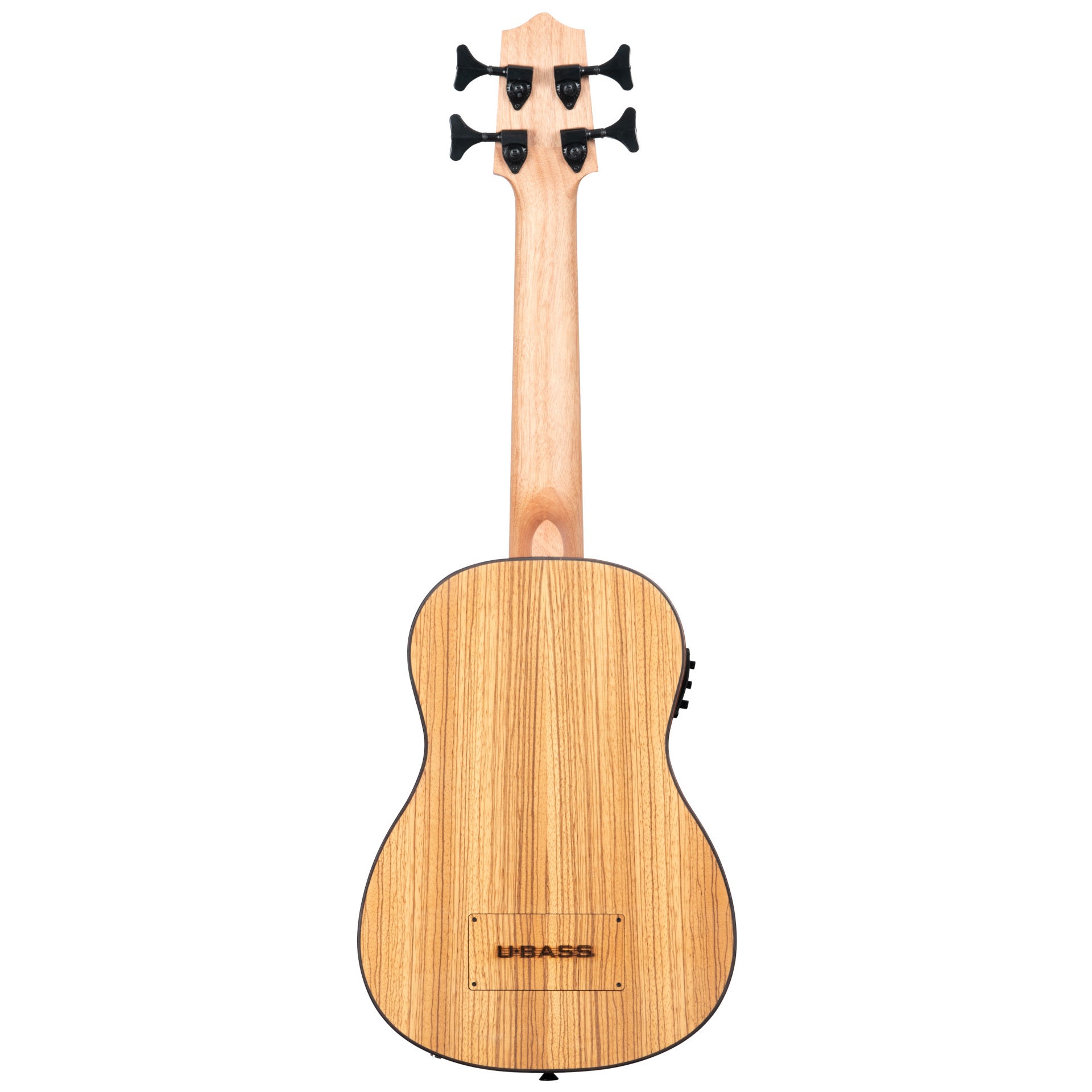 Kala U-Bass Zebrawood Fretted bas ukelele met gigbag