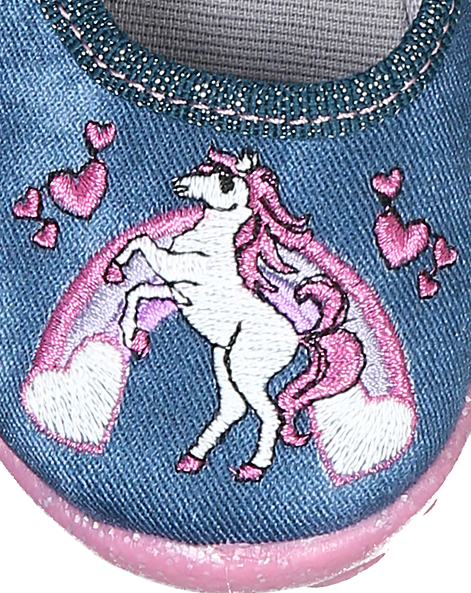 Klett-Spangenhausschuhe BONNY - PFERD in blau