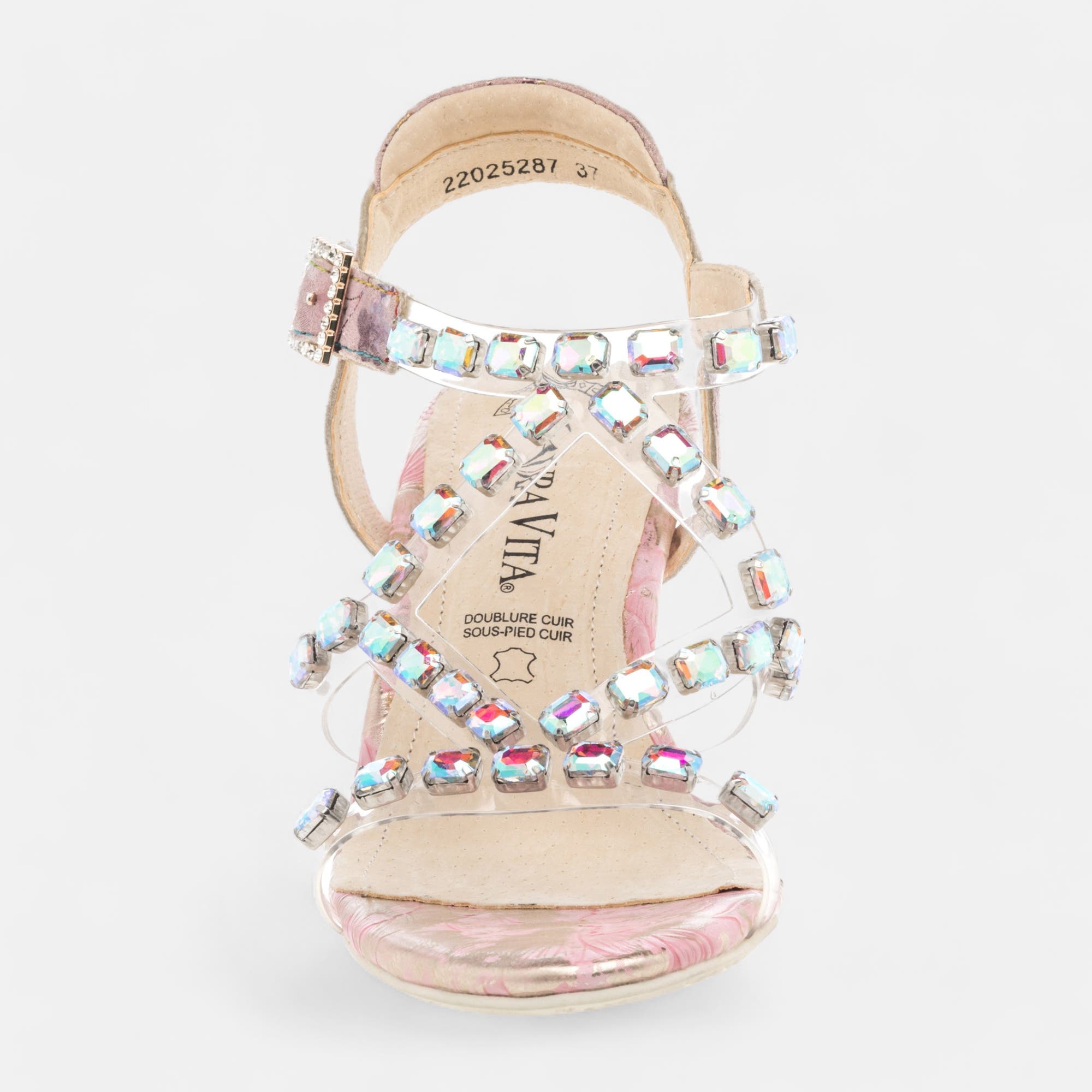 Nu-pieds à talon Femme rose