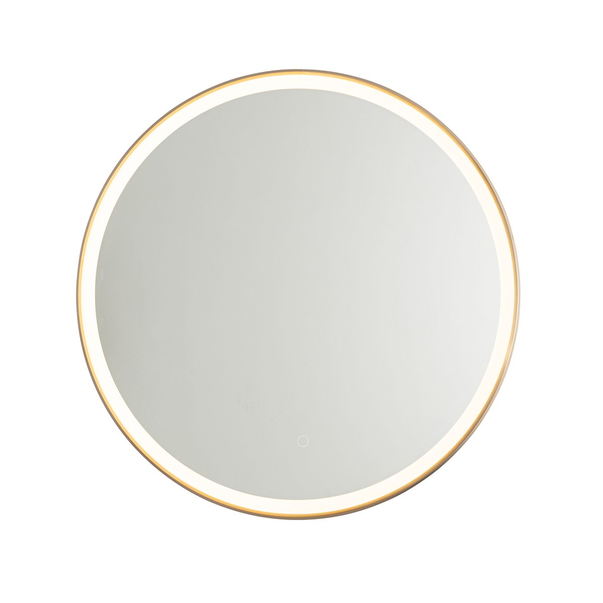 Badkamerspiegel rosé goud 70 cm incl. LED met touch dimmer - Miral