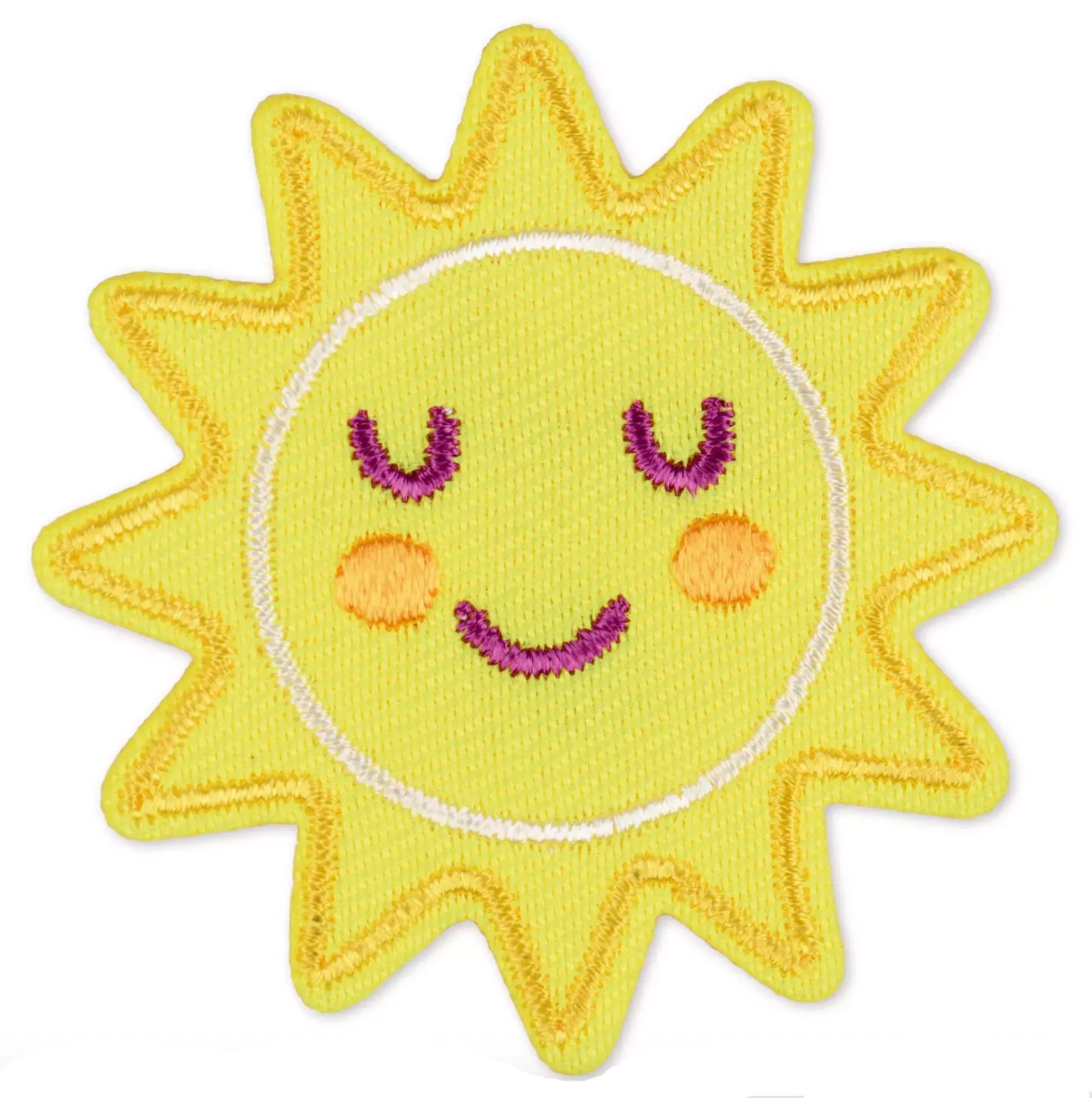 Stoff Applikation Flicken Bügelbilder DIY Bastel Aufnäher Patches für Kleider / Rucksack / Tischdecke (923244) - Sonne