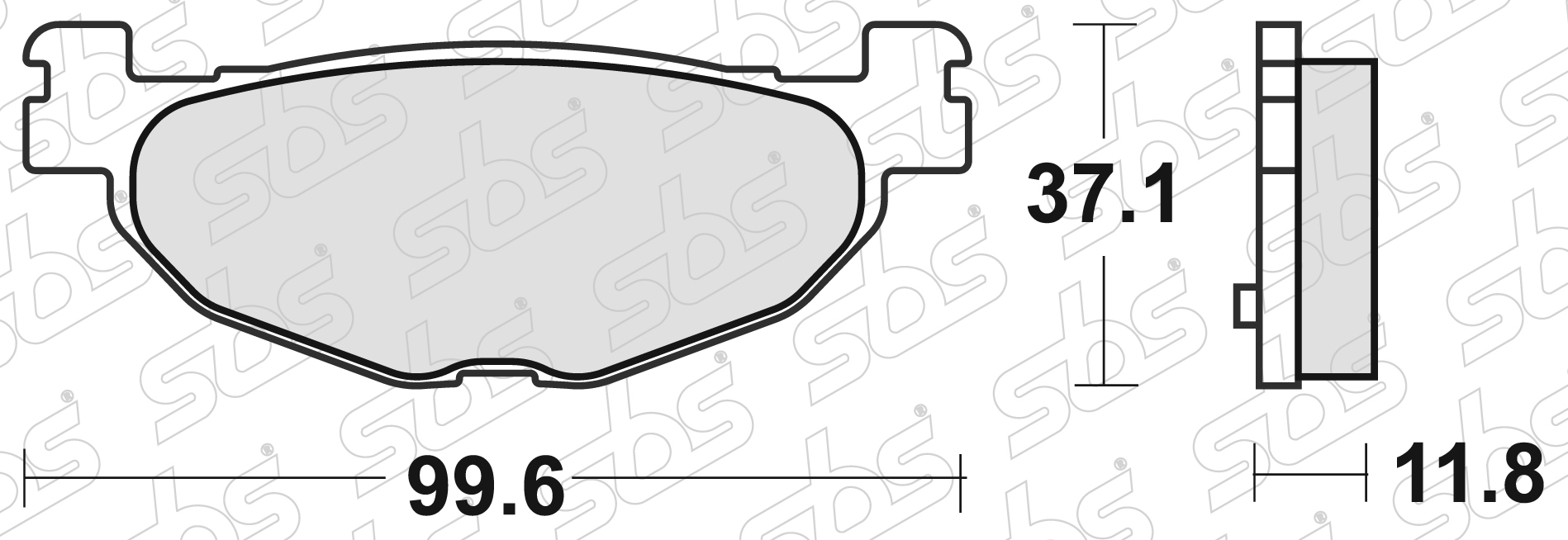 SBS - Plaquettes de frein 185 CT
