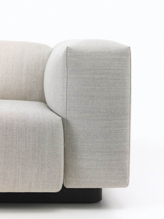 Vitra Soft Modular bank met chaise longue volo brick