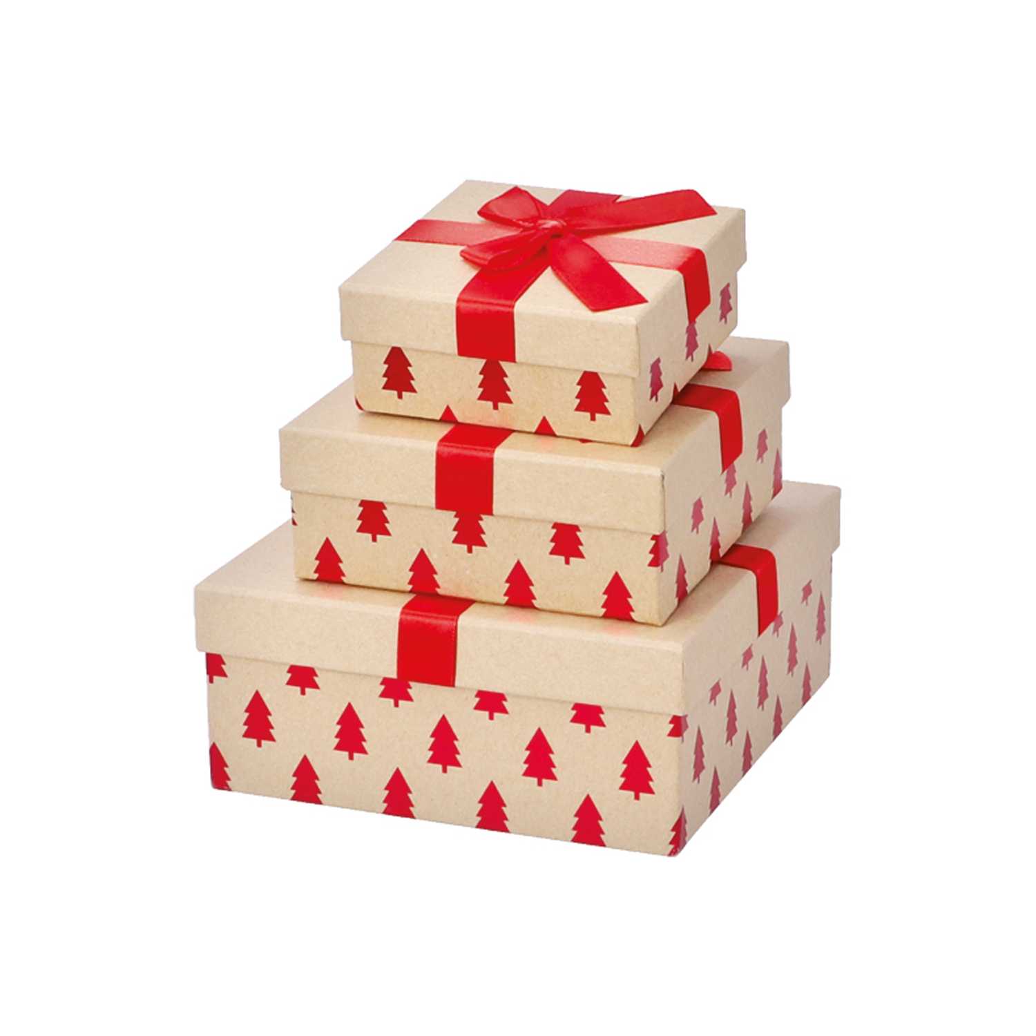 Geschenkbox Weihnachten 13,5 x 13,5 x 5,5cm