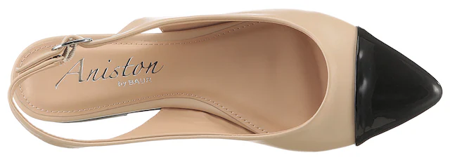 Aniston SHOES Slingpumps  , Flat, Sommerschuh, Lackspitze - in schmaler Form