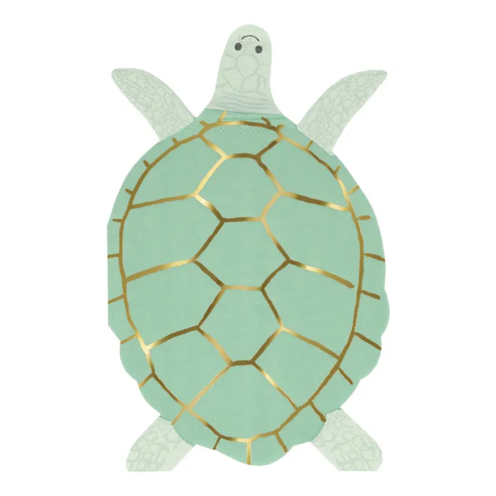 Meri Meri Serviettes en papier Tortue - Set de 16