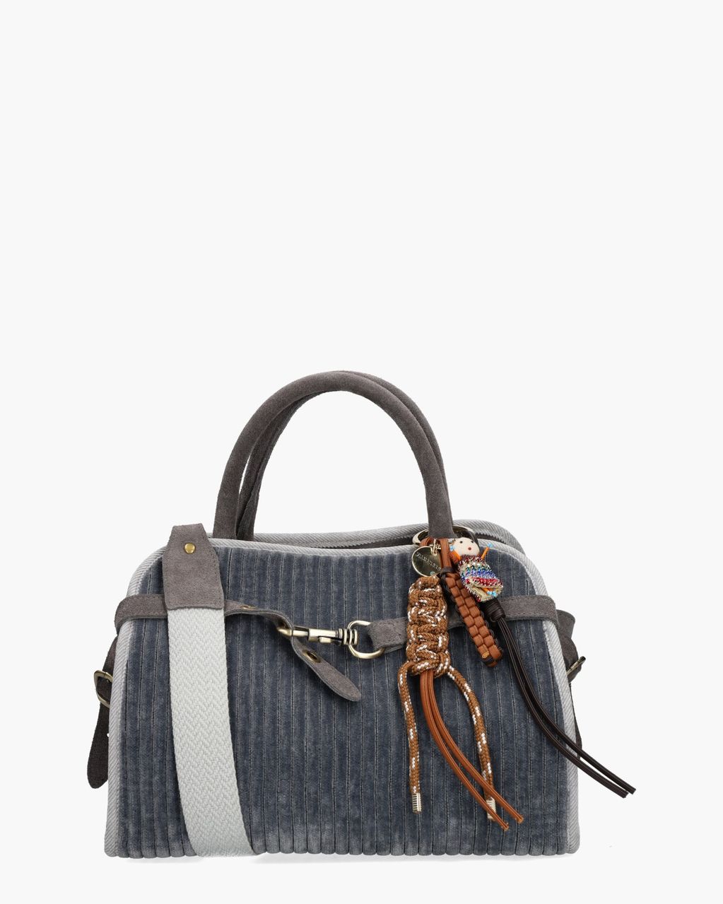 Viamailbag April Velvet Grijs Tas