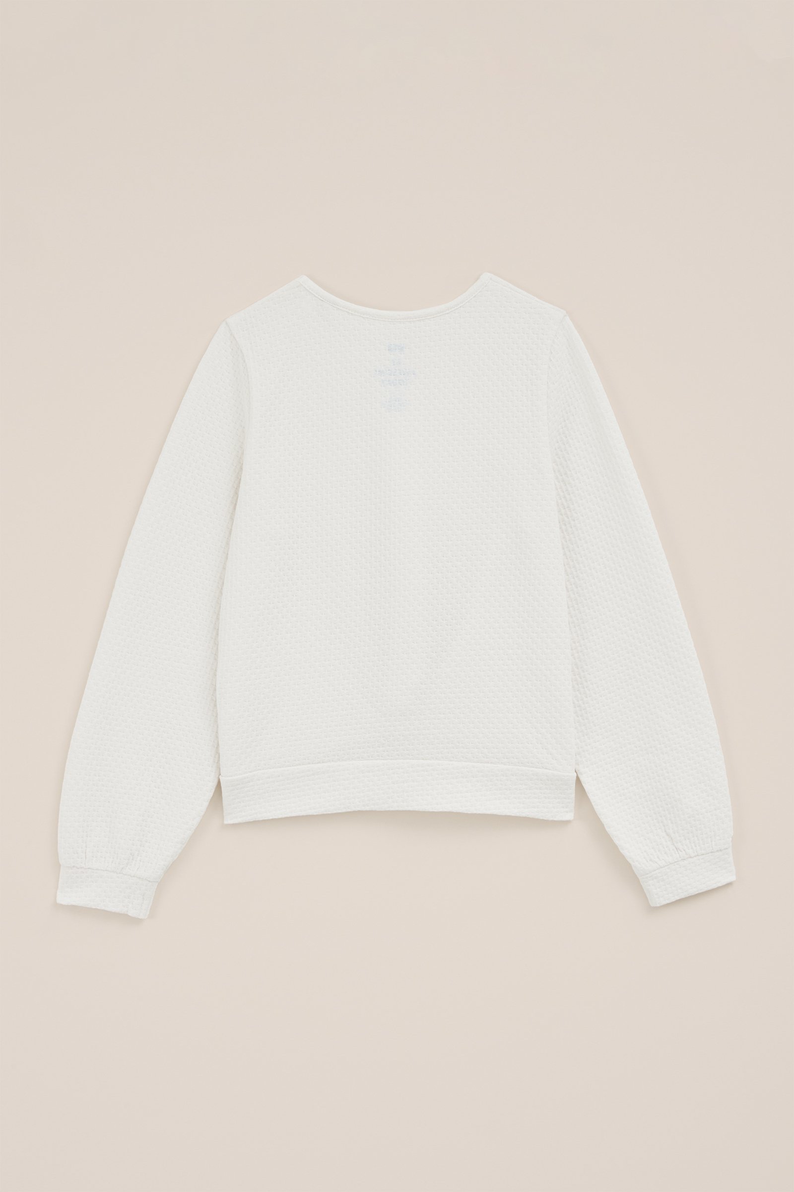 Meisjes T-shirt met structuur WE Fashion Wit