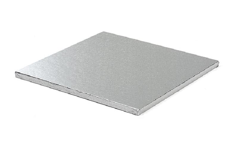 Tortenplatte 20 x 20 cm, SilberKuchenplatte