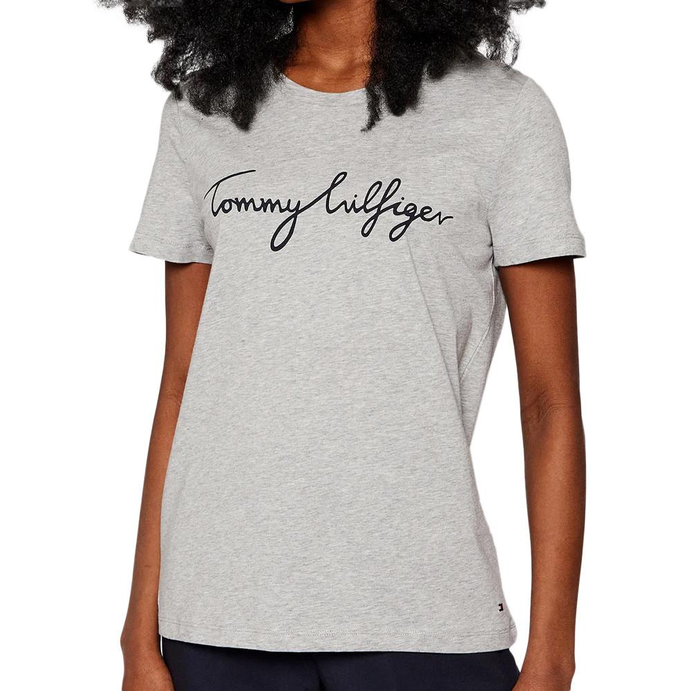 Tommy Hilfiger T-shirt Gris Femme Tommy Hilfiger Heritage