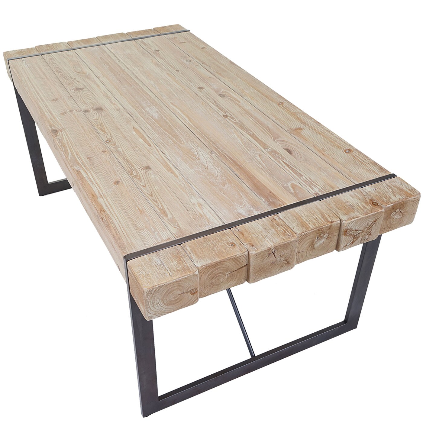 Esszimmertisch MCW-A15, Esstisch Tisch, Tanne Holz rustikal massiv MVG-zertifiziert ~ naturfarben 80x160x90cm