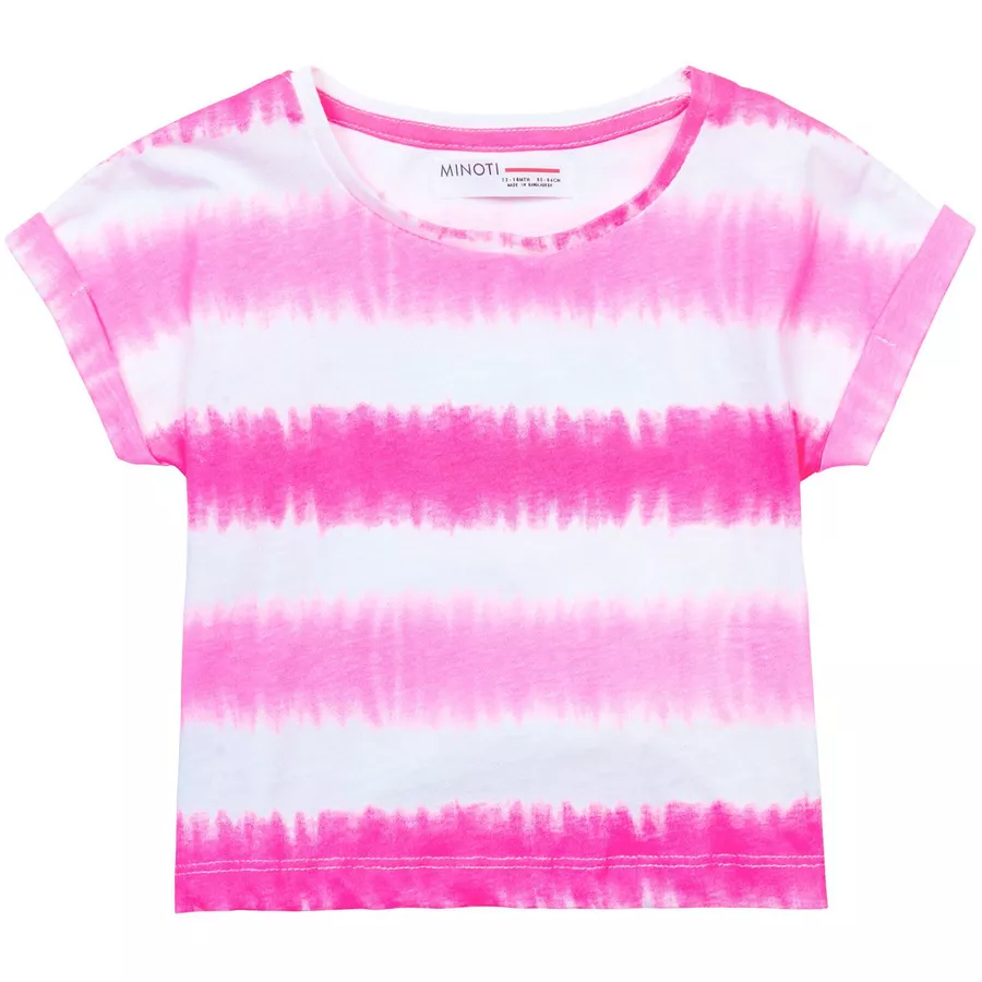 MINOTI T-Shirt RosaWeiß