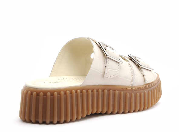 Clarks mules et sabots plats femme torhill slide blanc