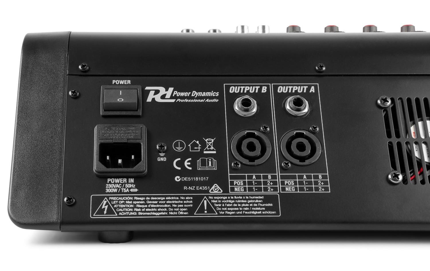 Mischpult PDM-M404A<br>4-Kanal Power Mixer
