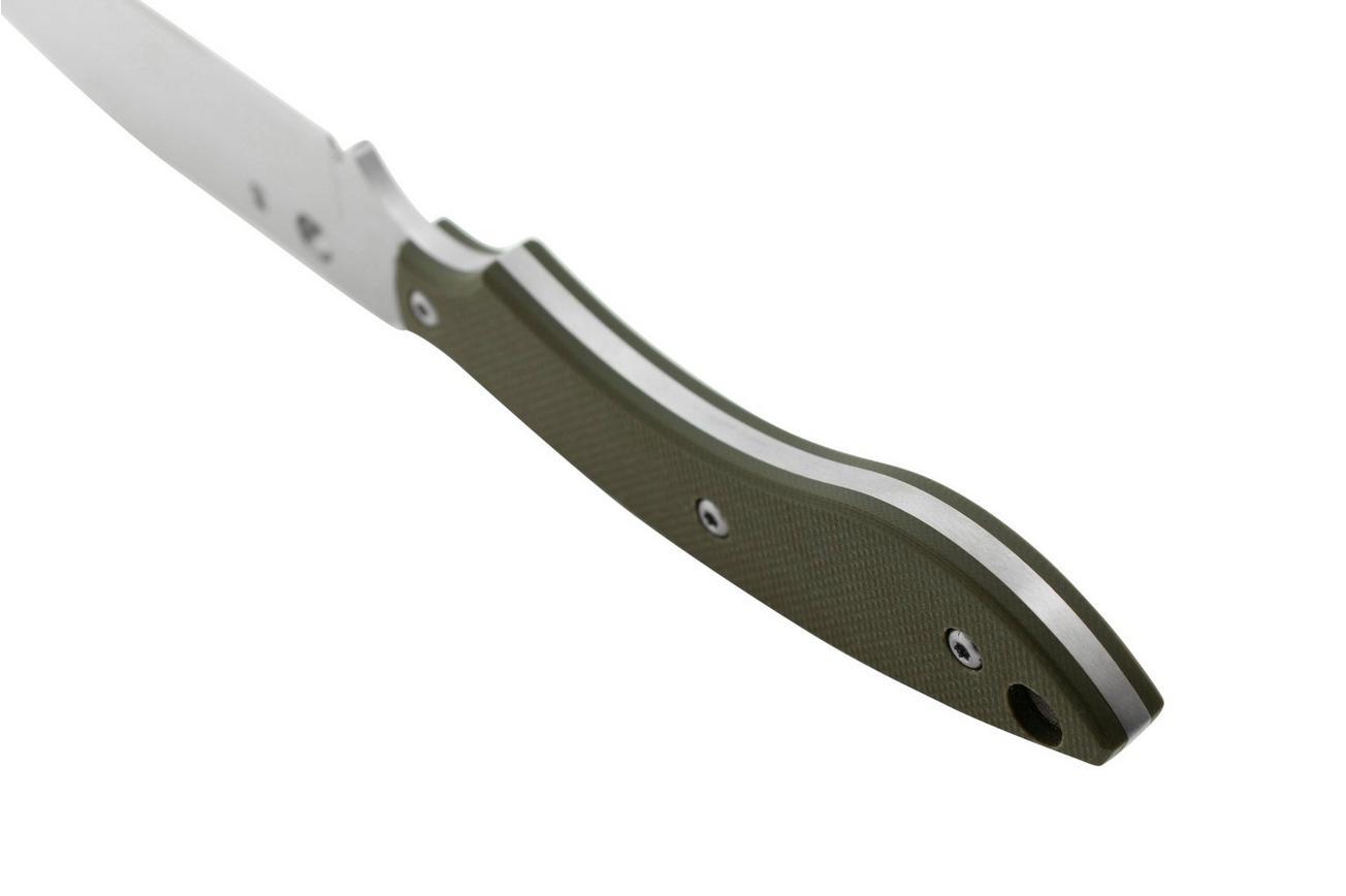 Spyderco Stok Bowie FB49GPOD OD Green G10 vaststaand mes, Sjoerd Stok design