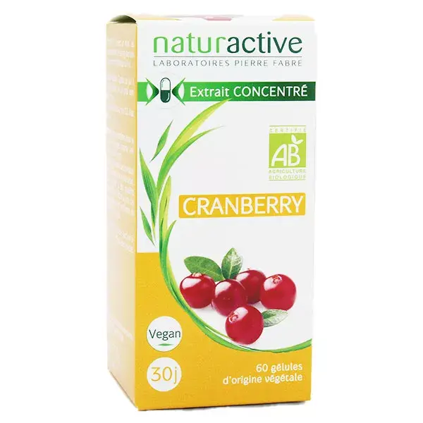 Cápsulas de Cranberry Orgânico Naturaactive