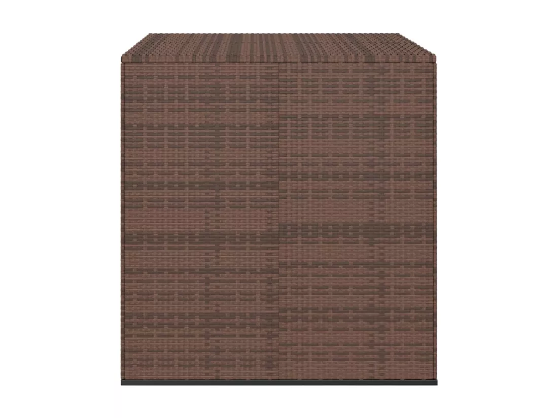 Boîte à coussins de résine marron 100 x 97.5 x 104 cm 02_0013160