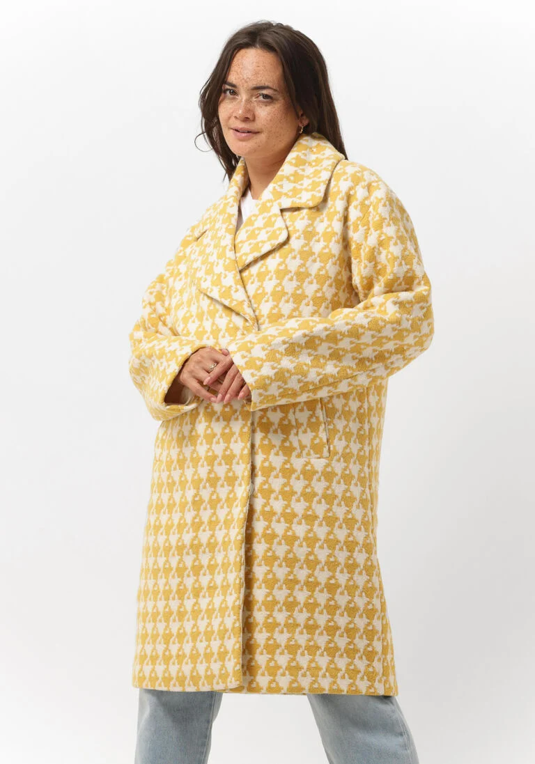 Y.A.S. oker y.a.s. mantel yaslino wool mix coat