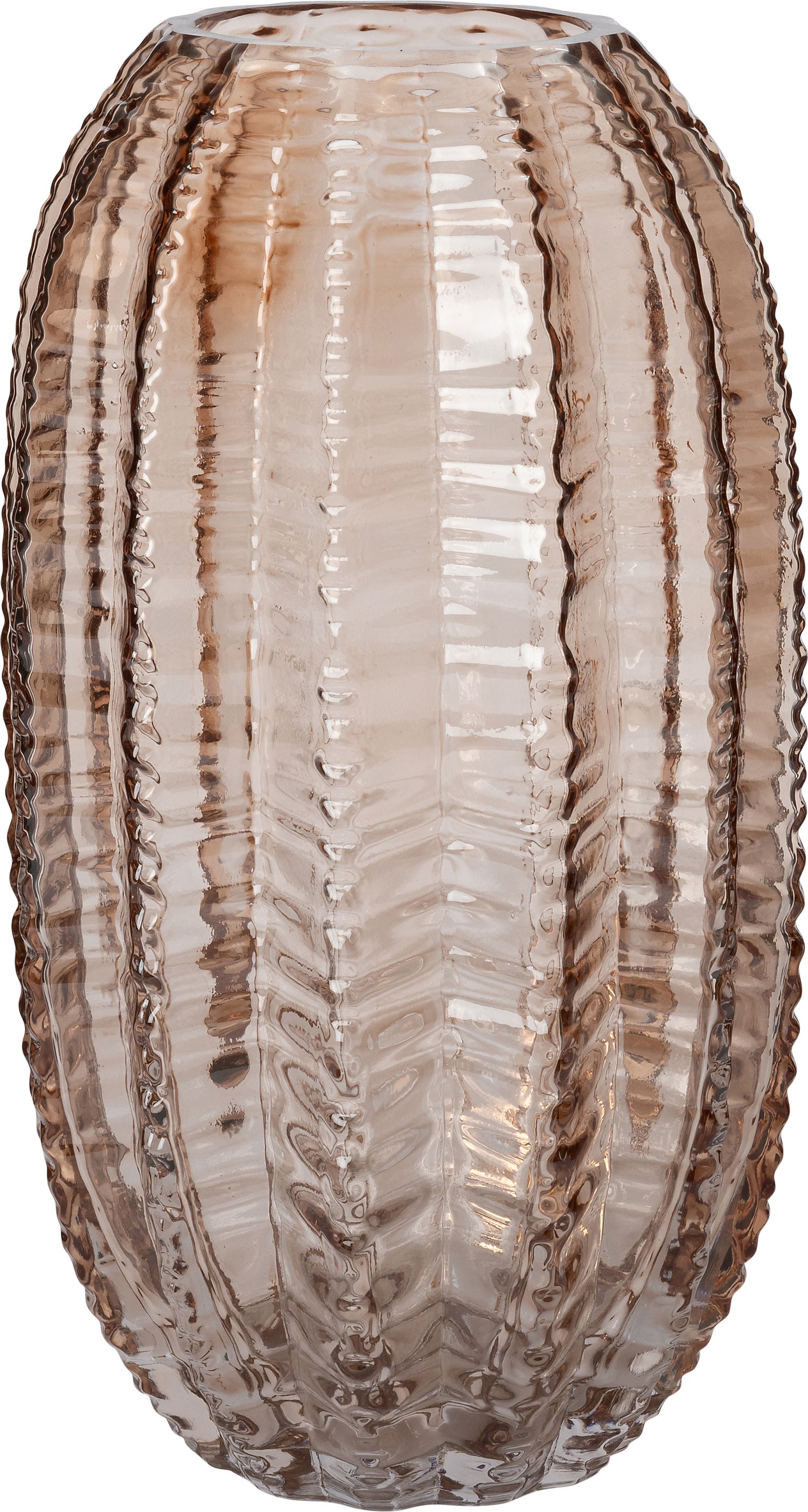 Intratuin vaas Evan bruin D 15 H 27,5 cm