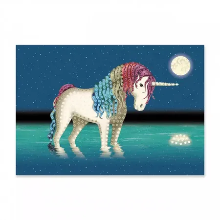 Lutz Mauder TapirElla Diamantbild, Einhorn Lunabelle