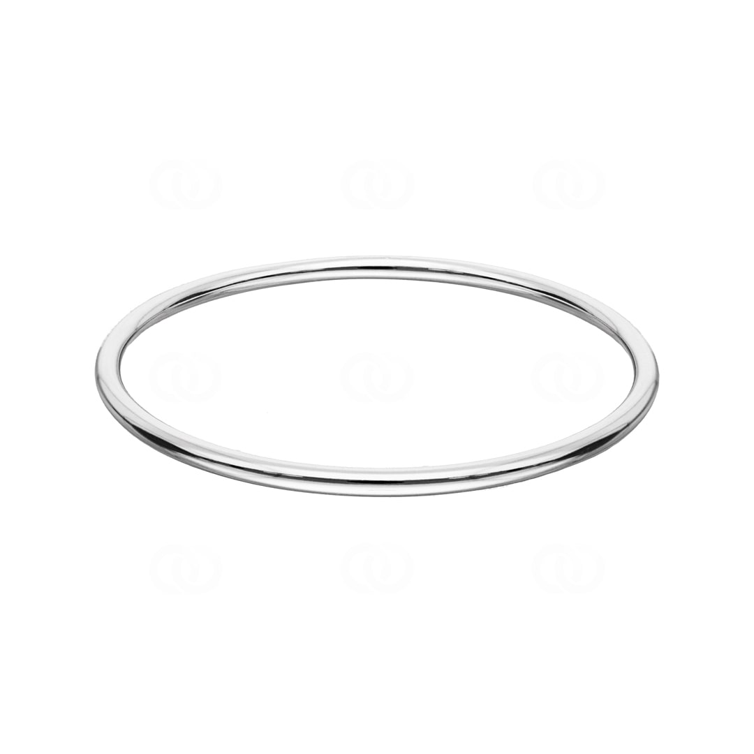 Armreif rund 925 Silber rhodiniert 3.5mm