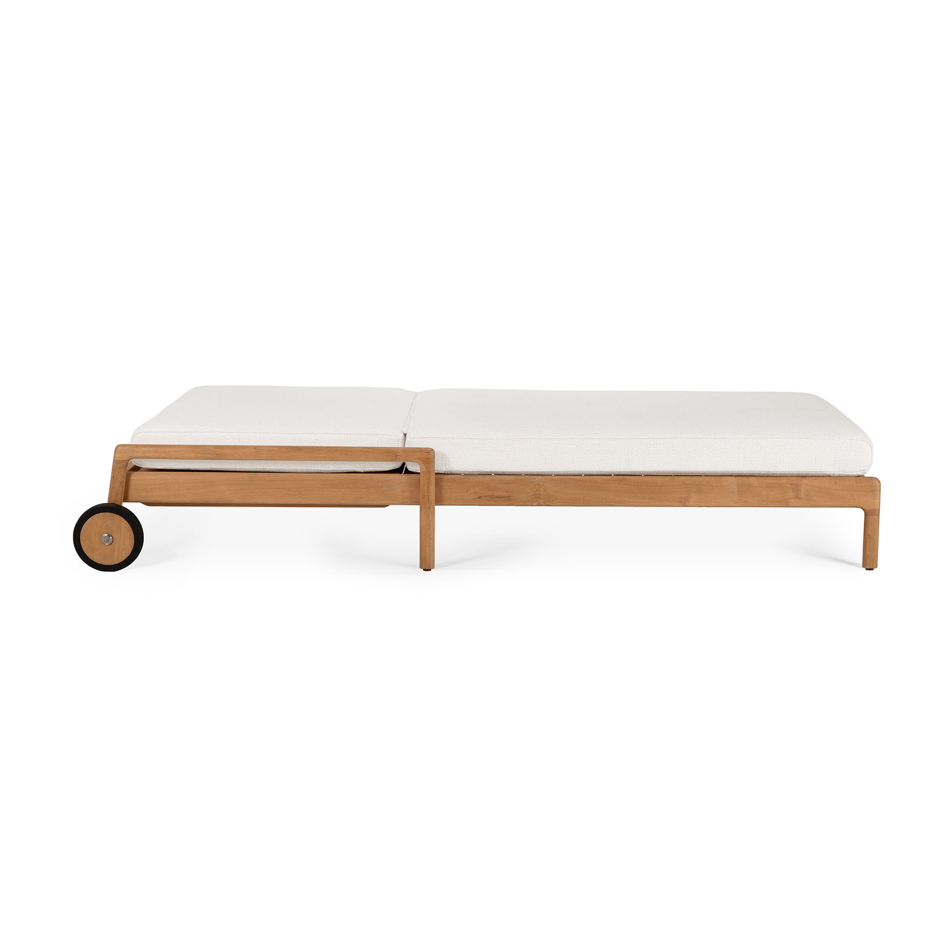 Teak Jack lounge chair - outdoor - dik kussen off white