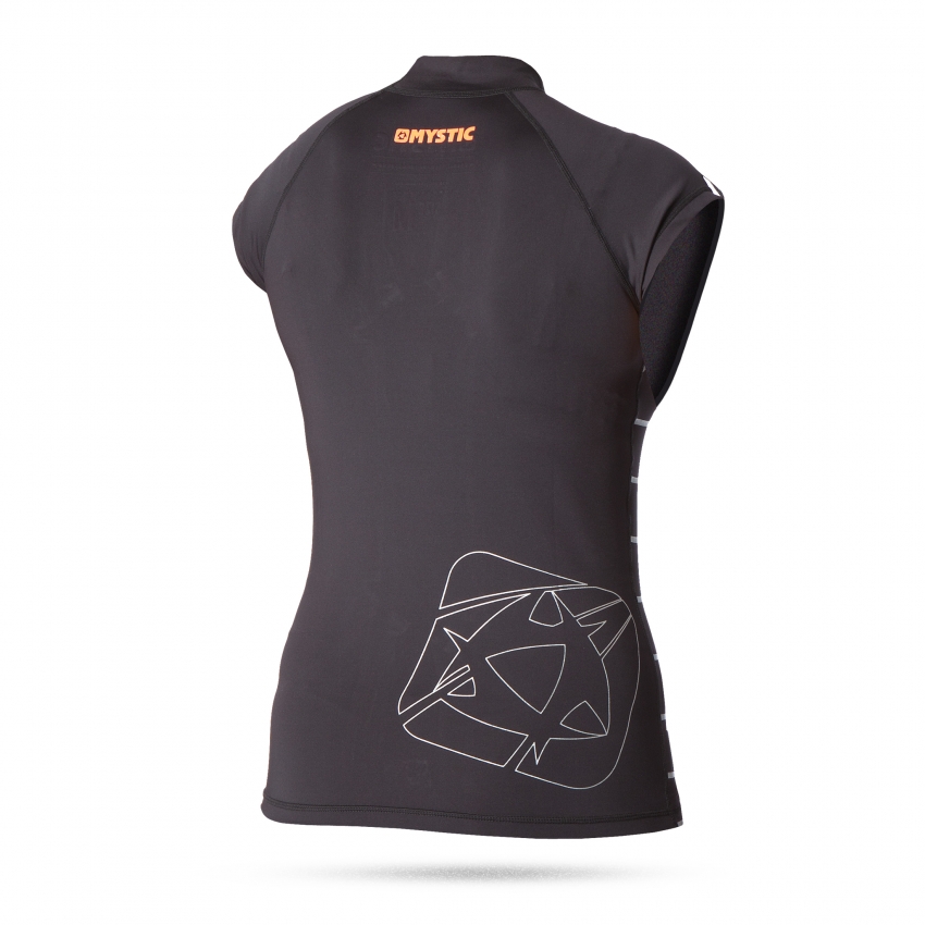 Mystic Star Rash Vest Women Capsleeve Black XS