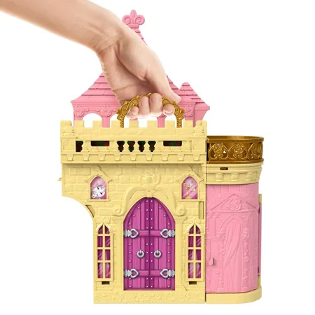 Mattel Disney Princess-Spielzeug, Belles Stapelschloss SIOC