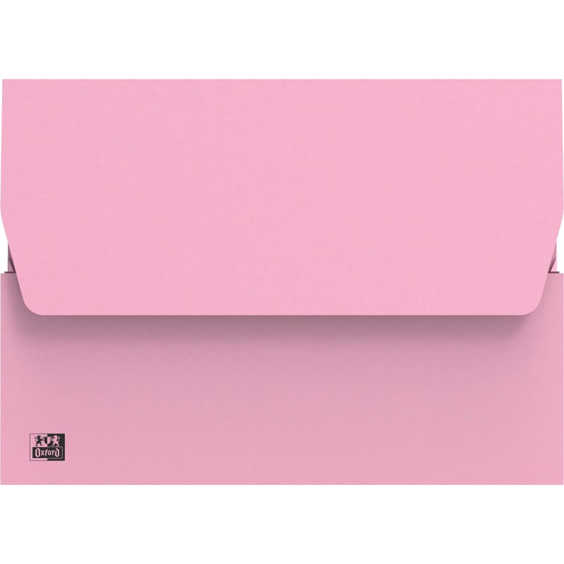 Chemise pochette à soufflet carte Oxford 24 x 32 cm couleur pastel - Paquet de 50