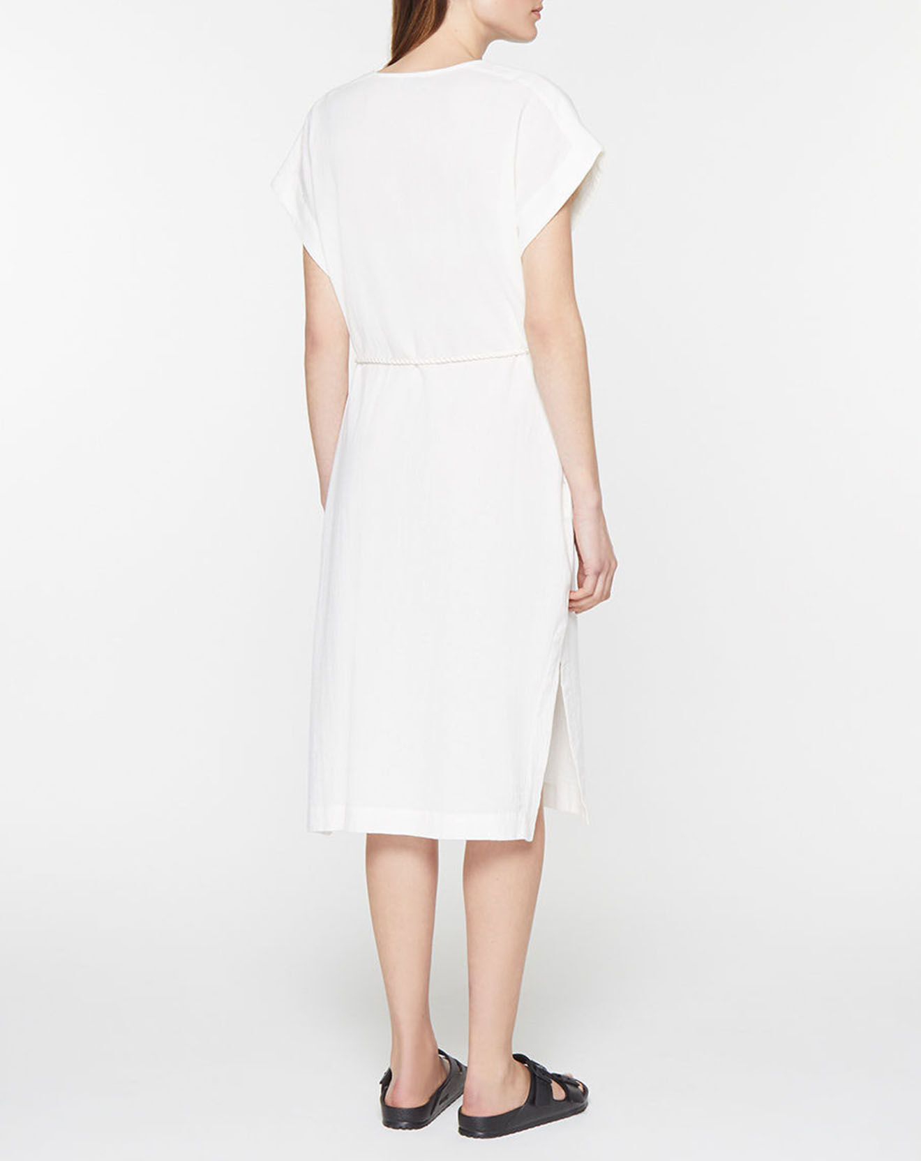 Galeries Lafayette Robe en Coton biologique Lima blanche