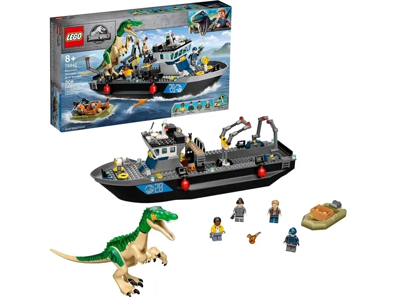 LEGO Jurassic World 76942 World Baryonyx-dinosaurflugt i båd