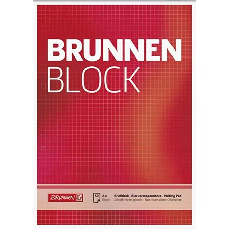 BRUNNEN Block A4 kariert