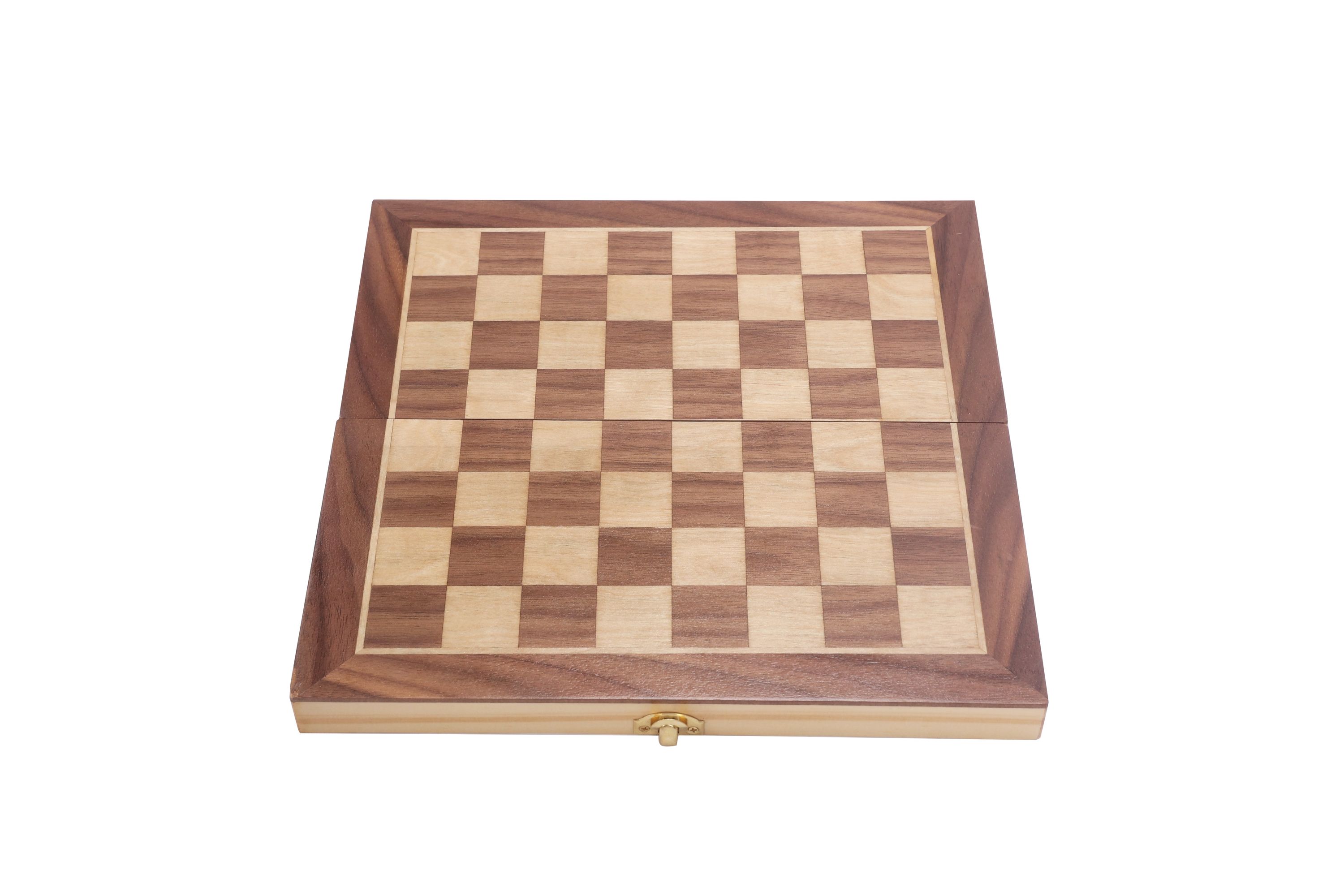 Schachspiel Holz 29 x 29 cm magnetisch