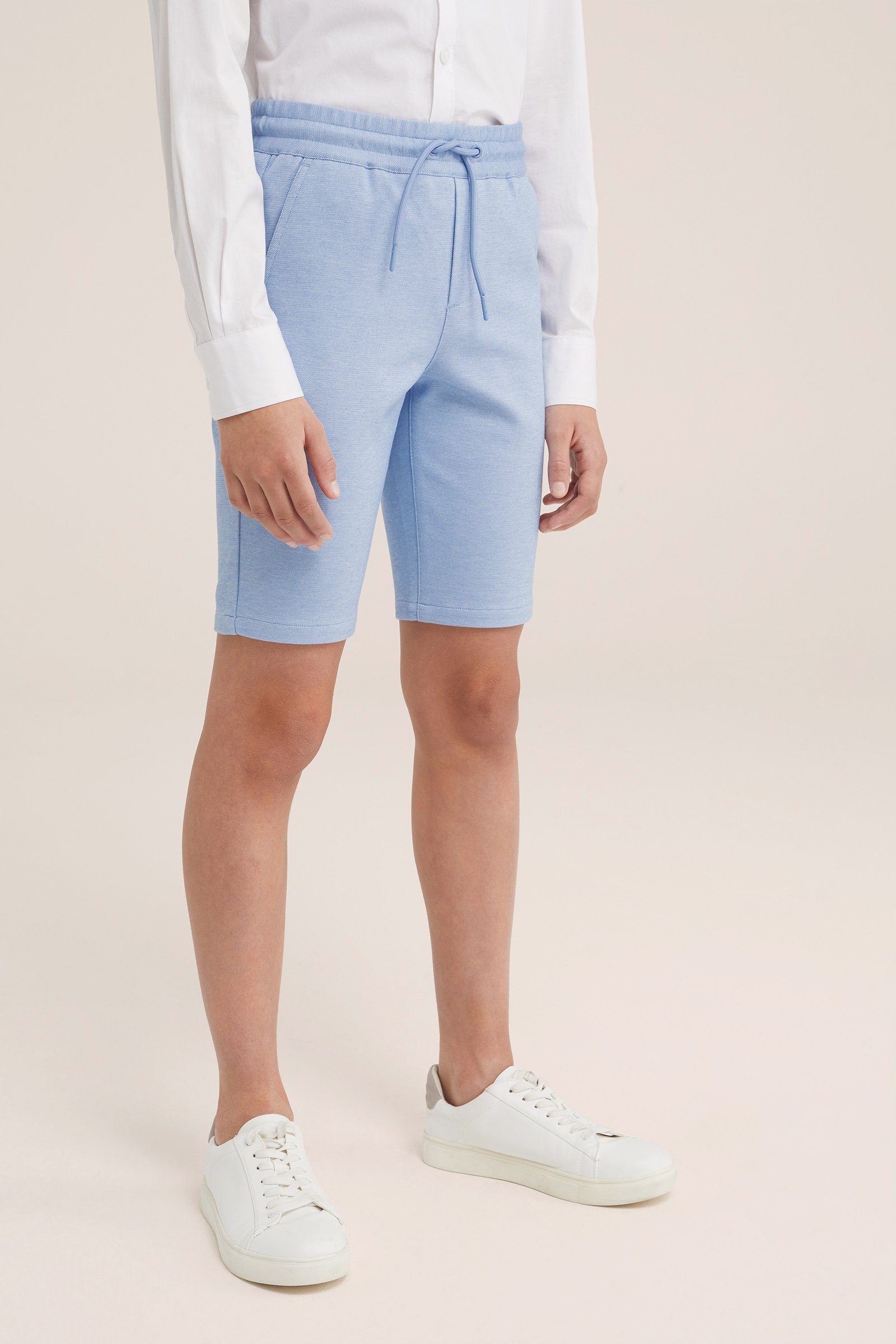 Jongens gemêleerde short WE Fashion IJsblauw