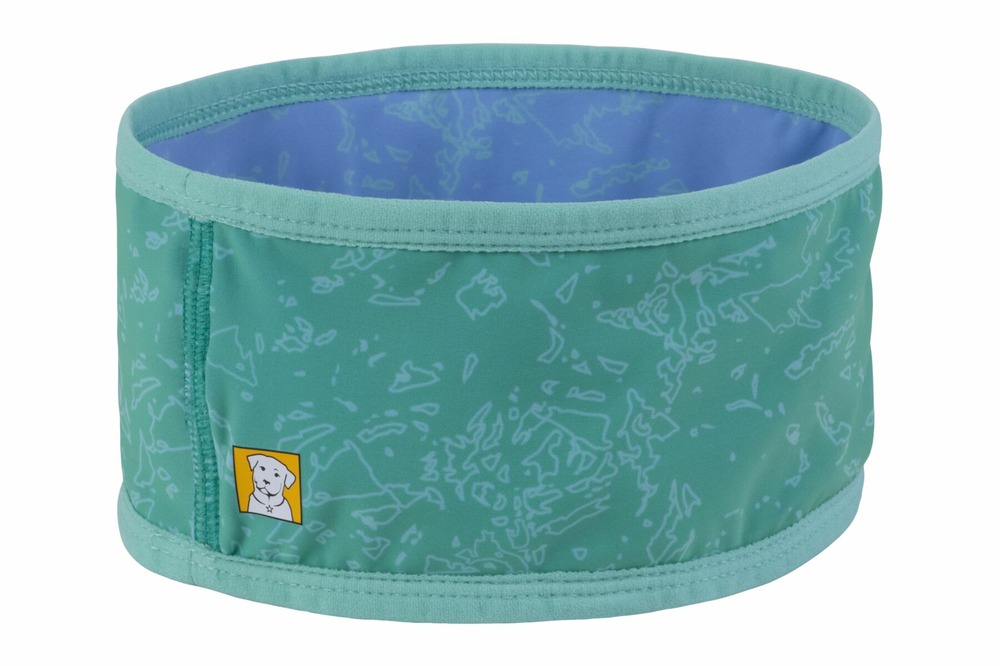 Guêtre de cou de refroidissement swamp cooler™ rêversible avec une couverture upf 50+. Couleur: pourpre/sarcelle, taille: xl