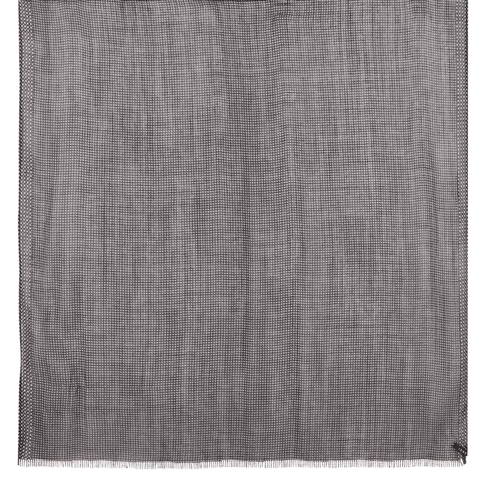 Foulard imprimé à carreaux | Noir