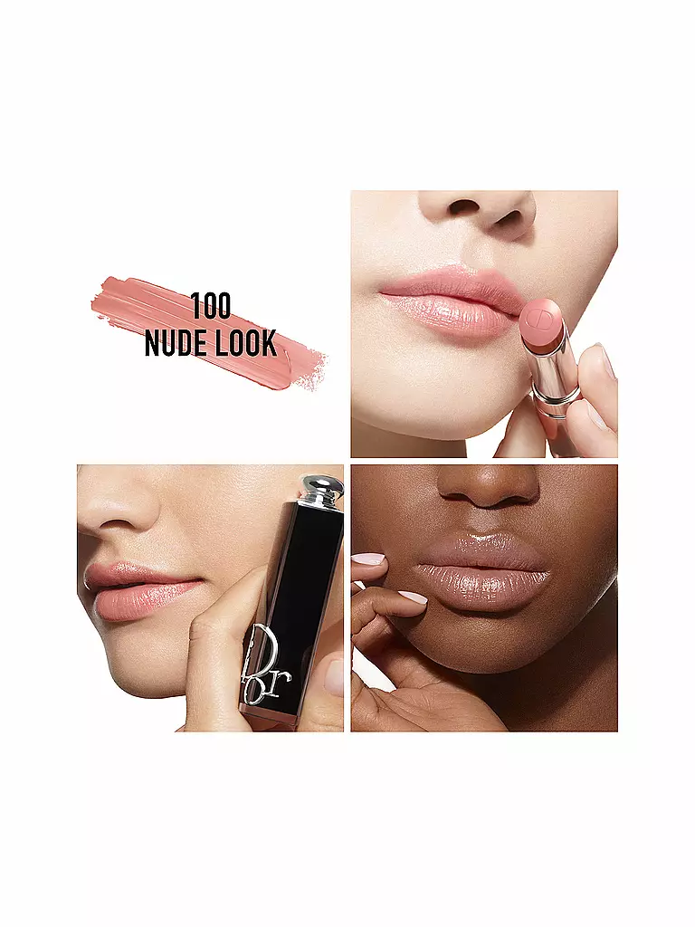 DIOR Lippenstift - Dior Addict - Nachfüllbar ( 100 Nude Look )  rosa