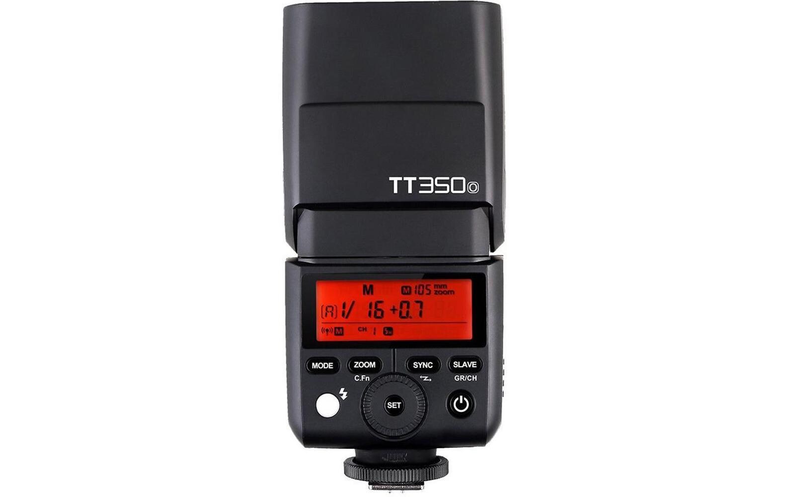 Blitzgerät TT350o<br>Leistungsstarkes Blitzgerät für diverse Olympus- und Panasonic-Modelle