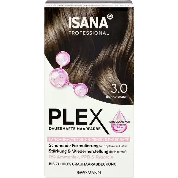Plex dauerhafte Haarfarbe 3.0 Dunkelbraun