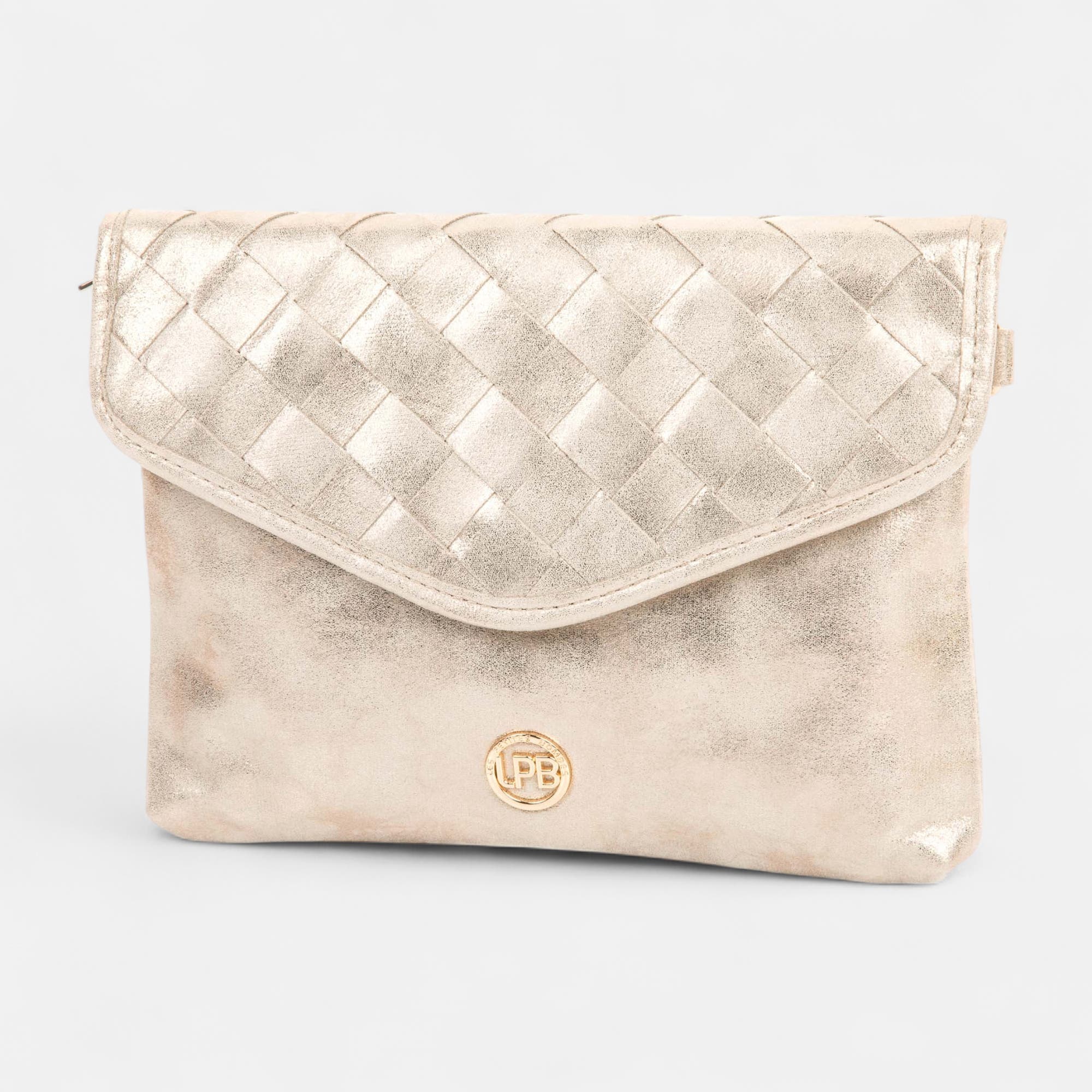 Sac bandoulière or