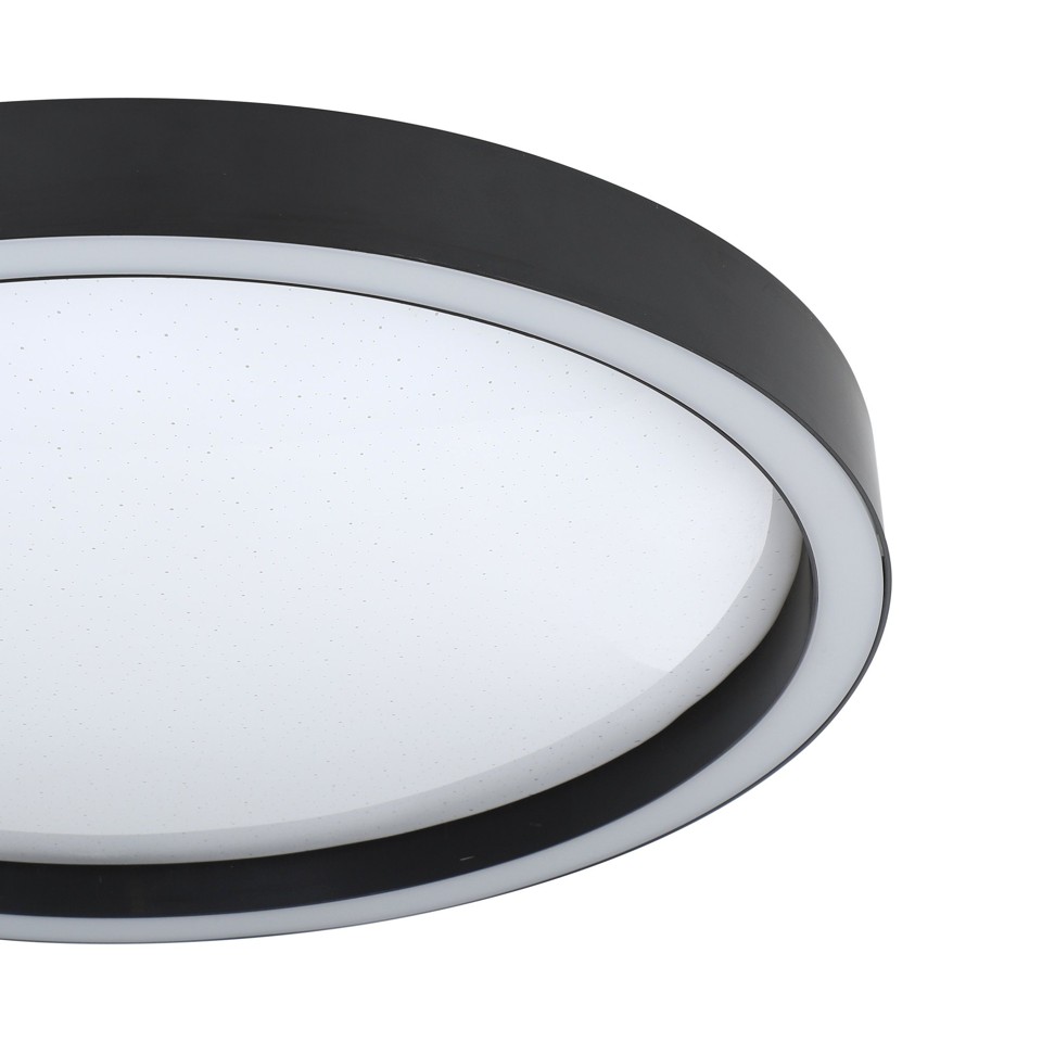 EGLO - Montemorelos-Z loftlampe sort m/krystaleffekt Ø42 - RGB + TW - Zigbee, Bluetooth
