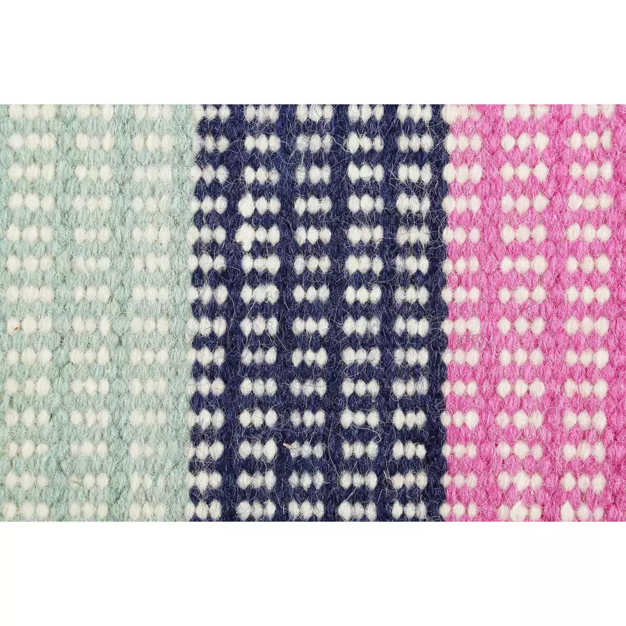 Esprit Kelim Teppich Makon Kelim blau pink