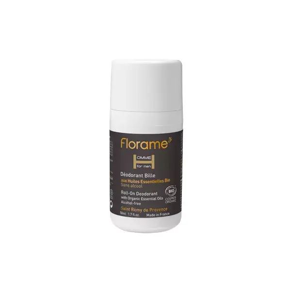 Desodorante Roll-On Orgânico Masculino Florame 50ml
