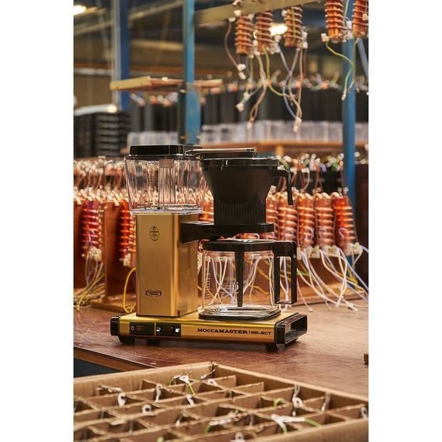 Douwe Egberts Moccamaster filterkoffiezetapparaat KBG Select antraciet 1,25L